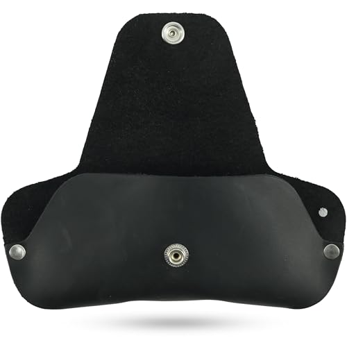 Image of Toprank Leather Eyeglass Case - Handmade Slim Sunglasses Holder, Genuine and Universal Fit for Men and Women