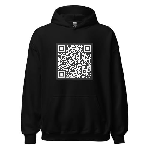 NG Show Me Them Titties Funny Scannable QRCode Unisex QR Code Hoodie