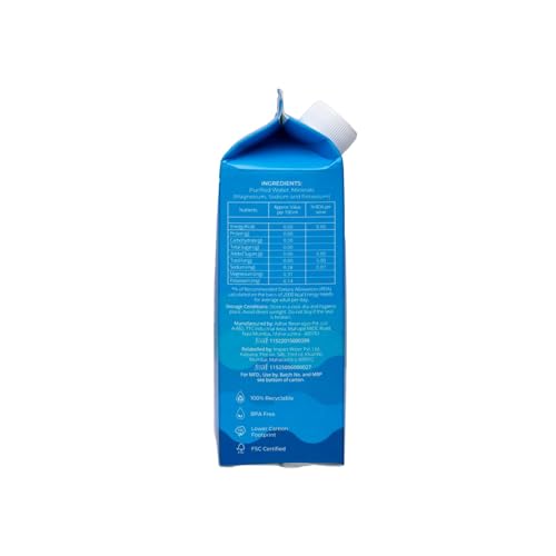 Image of Impact Water Premium Mineral-Enriched Drinking Water (500ml, Pack of 24) | Eco-Friendly Paper Carton | 100% Recyclable, BPA-Free | Safe & Sustainable Packaging
