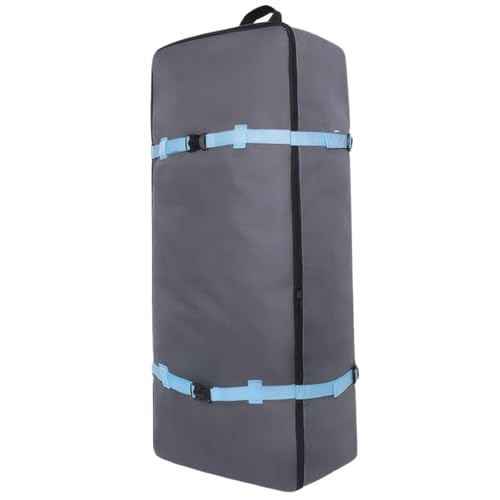 KDAMGOQE Paddleboard Bag, Paddle Board Bag 35.4x17.3x9.5 in Oxford Fabric Hands-Free Paddle Board Backpack with Handle & Buckle Strap Zippered Waterproof Inflatable Paddleboard for Surfboard (Blue)