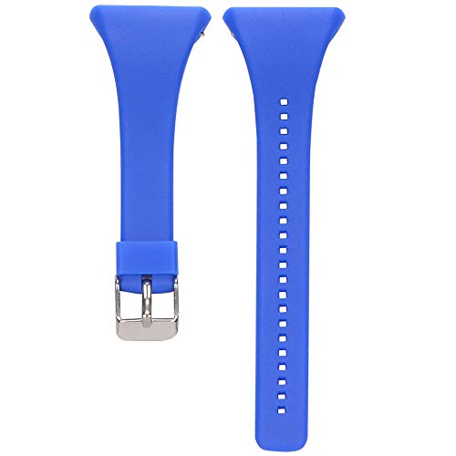 QGHXO Band for Polar FT4/FT7, Soft Adjustable Silicone Replacement Wrist Watch Band for Polar FT4/FT7 Watch (Blue)