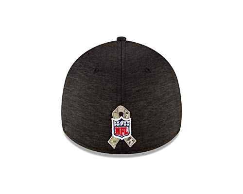 NFL Dallas Cowboys Mens New Era 2020 Salute to Service 3930 Hat, Black, Medium/Large - Thumbnail 4