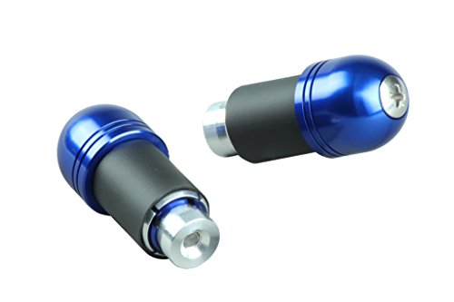 ポッシュ(POSH) バイク用品 ハンドルバーエンド アルミバーエンド ユニバーサル ハンドル内径14-19mm対応 ブルー 031071-01-10