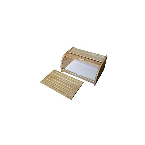 Metaltex Caja de Pan + Tabla – Heve, Caucho, Madera, 40 x 18 x 27 cm, 72
