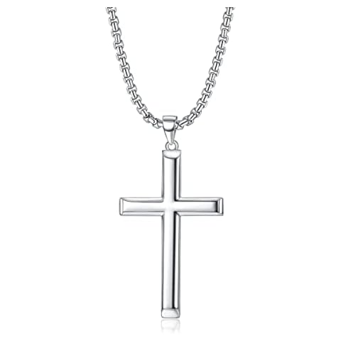 Roheafer 925 Sterling Silver Cross Necklace Cover