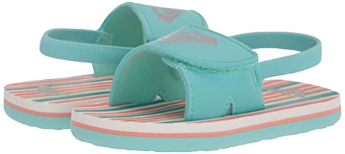 Image of Roxy Girl's TW Finn Sling Back Flip Flop Sandal Sandal, NAVY DREAM, 7 M M US Toddler