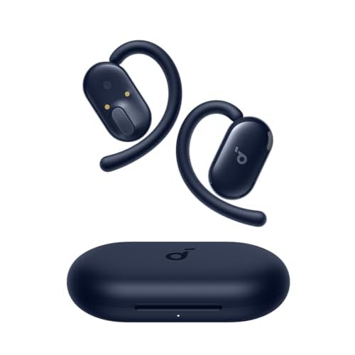 soundcore V20i von Anker Open-Ear Kopfhörer, verstellbare Ohrhaken, komfortabel, fester Halt, starker Bass, rauschfreie Telefonate, IP55, LED, 36h Spielzeit,Bluetooth 5.4 Earbuds,Multipoint