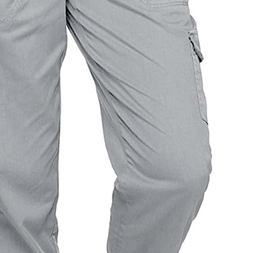 Womens Roll Hem Cargo Slacks Drawstring Cotton Trousers with 5 Pockets Relaxed Fit Summer Straight Lounge Pants4