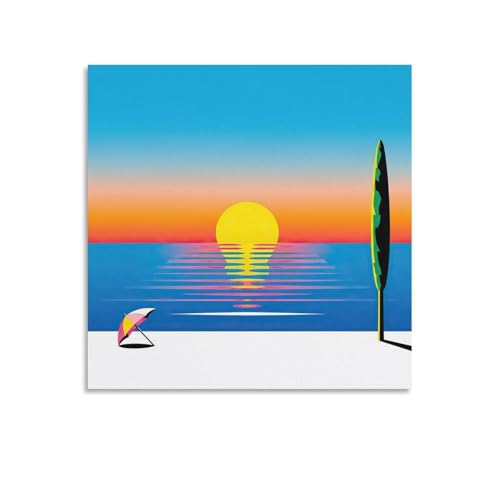 永井博アートポスター (12) 印刷 壁アート 油彩画 モダン 誕生日ギフト すぐに掛けられます12x12inch(30x30cm)