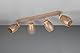 Reality Leuchten Spotbalken Bidar R81574065, Metall Coffee, exkl. 4x E14