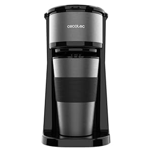 Cecotec Kaffeemaschine mit Thermoskanne Coffee 66 Drop & Go 700 W, Fassungsvermögen 420 ml, auslaufsicherer Ausguss, Dauerfilter oder Papierfilter, automatische Abschaltfunktion, Behälter mit Fenster