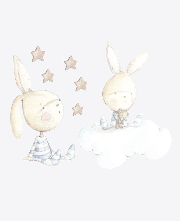 sueños de cigüeña Stork Dreams Wall Stickers - Twin Rabbit