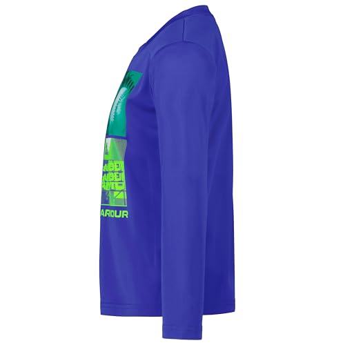 Image of Under Armour Boys' Long Sleeve Logo Graphic T-Shirt, Lightweight & Breathable, Relaxed Fit