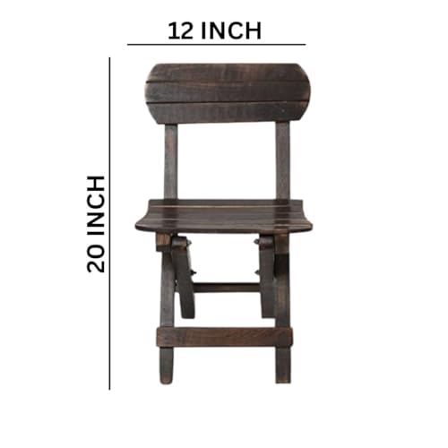 Image of Living Room, Kids Folding Chair Wood. It is Solid and Durable Product and can Be Used for Multiple Purposes (Brown)
