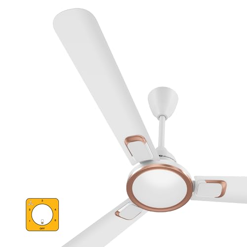 Image of atomberg Erica Signature 1230mm BLDC Ceiling Fan | | Regulator Operated | Advance air+ technology | BEE rated 5 star | Low noise operation | 3 Years Warranty (Gloss White)