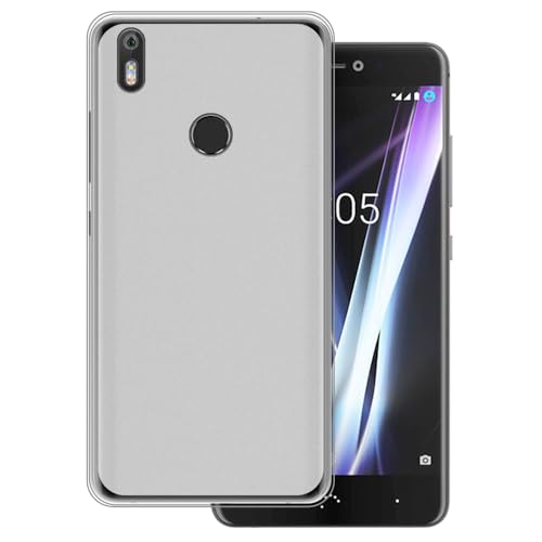 OAGELIM Funda Compatible con BQ Aquaris X Case Antigolpes con Cubierta Protectora Flexible de TPU Suave y Resistencia a Arañazos con Protección (Blanco)