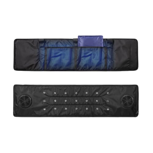 ファンシート ペットカート クールシート 扇風機 クーラー 空調 冷風 送風3段階 冷却マット ひんやり 送風 冷感 ファン 丸洗い 散歩 ペット 犬 猫 カーシート 通気性 暑さ対策 夏用 (ポケット付,ブラック)