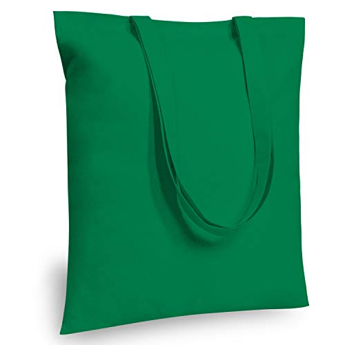 TOPDesign Cotton Tote Bag, Lightweight Reusable Grocery Shopping Cloth Bags