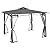Outsunny 10' x 12' Patio Gazebo with Netting, Double Roof Outdoor Gazebo Canopy Shelter, Solid Metal Frame for Garden, Lawn, Backyard, Deck, Dark Gray