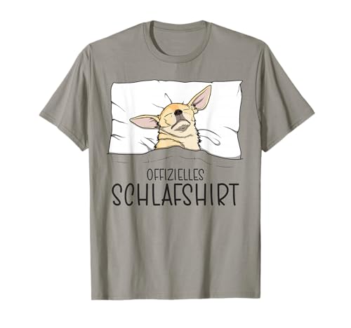 Offizielles Schlafshirt Chihuahua, Schlafanzug Chihuahua T-Shirt