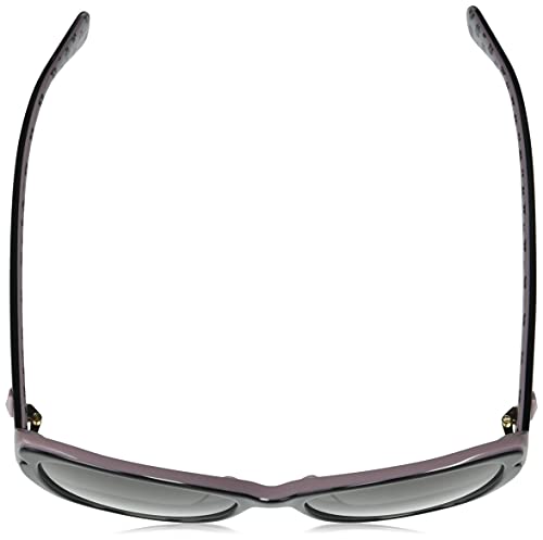 Kate Spade New York Men's Augusta/G/S Polarized Square Sunglasses, Black Pink/Wj Gray Sf Pz, 54/17/1404