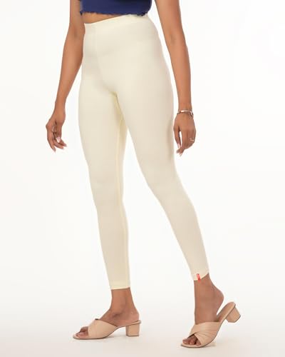 Image of Loveit Womens Solid Viscose Slim Fit Ankle Length Leggings