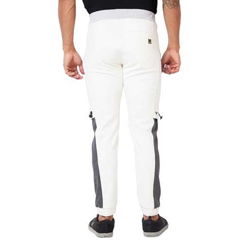 Image of Spykar Men Mid Rise Regular Fit Knit Track Pants