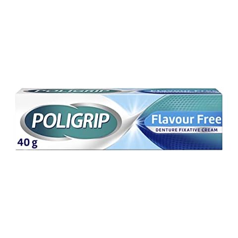 Poligrip Flavour Free, Denture Fixative Cream, 40g Cover