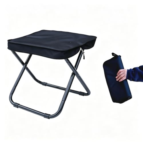 Compact-16-Inch-Folding-Stool-for-Adults-194-lb-Aluminum-440-lb-Capacity Compact 16-Inch Folding Stool for Adults 1.94 lb Aluminum 440 lb Capacity - Image 1