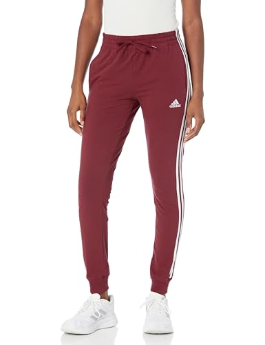 Image of adidas Womens 3-Stripes Drawstring Sweatpants Training Casual - Black