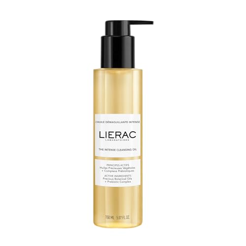 Lierac - Desmaquillante - Aceite Desmaquillante Intenso 150ml - Aceites de Camelia, Almendra Dulce y Cártamo - Complejo Prebiótico - Elimina Maquillaje Waterproof - 92% Natural