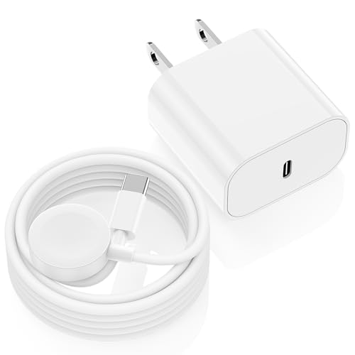 USB C Apple Watch Charger,[MFi Certified] iPhone Fast Magnetic iWatch Charger 6ft USB C Charging...