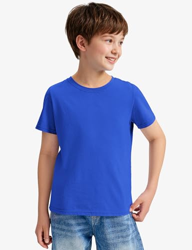 BOOPH Boys Shirts Short Sleeve T-Shirts Kids Basic Crew Neck Tops Casual Cotton Tees Clothes4