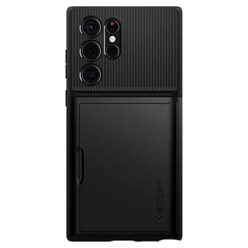 Spigen Slim Armor CS for Samsung Galaxy S22 Ultra Case, Galaxy S22 Ultra Back Cover (2022) - TPU+Poly Carbonate|Black