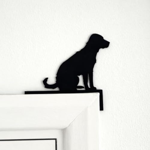 Labrador Door Topper Black Labrador Dog Silhouette Gift for Dog Lovers Over Door Frame Decor