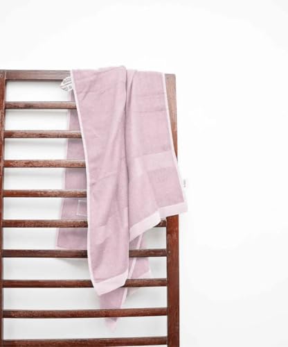 Image of Doctor Towels, World's First Banana Terry Bath Towel, 400 GSM | Dermatologist Tested for Sensitive Skin | 70 x 140 cm Towels for Bath Large Size | Clinically Tested to Help Reduce Acne - Pink