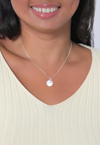 Elli Collana Con Pendente Con Cristallo Da Donna, In Argento 925, Bianco, Misura 45 - 6