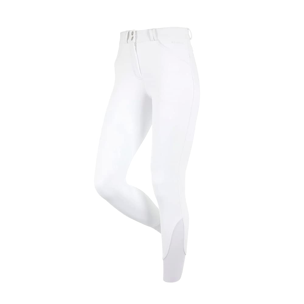 Lemieux Women's White Drytex Waterproof Jodhpurs For - Equestrian Riding Tights - Full Seat Horseback Riding Gear (White/Uk10)