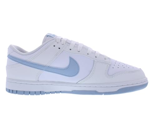 Nike Dunk Low Retro Men's Shoes (DV0831-109, White/Summit White/Light Armory Blue) Size 132