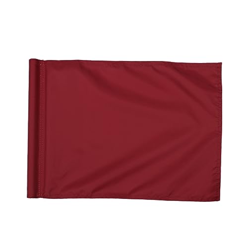 ifundom Monochrome Mini Golf Practice Flag Durable Red Maker Flag for Easy Mounting with Insert present for Golfers for Practice