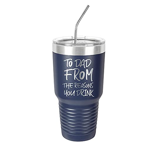 Product Image of the Dad Birthday Gifts Father's Day Gifts from Daughter, Son, Father's Day, Christmas Gifts Idea for Dad, Mama, Grandma, Papa, Nana-Dad, To Dad From Tumbler, 9 Designs, With Straw