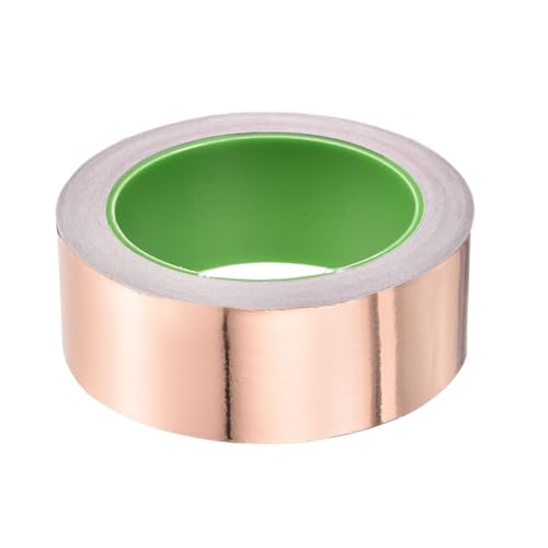 Image of PATIKIL Copper Foil Tape 1.57 inch x 66 Feet 0.05mm Thick Double Sided Conductive Adhesive EMI Shielding for Electronics, Circuits, Grounding