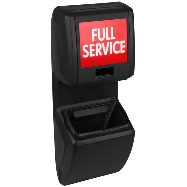 Elegant Design, Black Windshield Washing Service Center, Outdoor Trash Can for Car Dealerships or Stations, (Art.5)