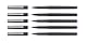 Mitsubishi 140551 - Tintenroller Uni-Ball 120, micro, 0.3 mm, blau (5 Tintenroller)