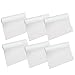 HityTech 6 Pack Refrigerator Liners, Washable Refrigerator Mats Pads Waterproof Fridge Pads Mat Shelves Drawer Table Mats 17 3/4" x 11 3/4" - All 6 Transparent