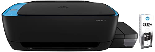Image of HP Ink Tank 419 WiFi Borderless Print Colour Printer, Scanner and Copier with High Capacity Tank (15, 000 Black and 8000 Colour, 10p for B /W and 20p for Colour) GT 53 XL Cartridge Ink