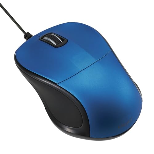 Amazon.co.jp: Digio2 有線マウス 3ボタン 静音 ブルーLED 小型