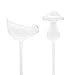 winemana 2 Pack Plant Watering Bulbs Glass Self-Watering Stakes Water Globe Automatic Irrigation Device for Indoor & Outdoor Plants, Bird & Mushroom