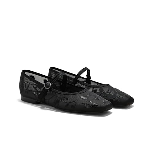 Image of VIVAIA Women's Margot Mary Jane Square-Toe Ballet Flats