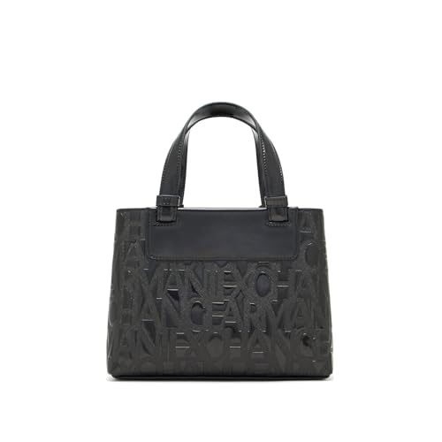 Bolso Tote Liz pequeño para mujer Armani Exchange negro brillante miniatura 4